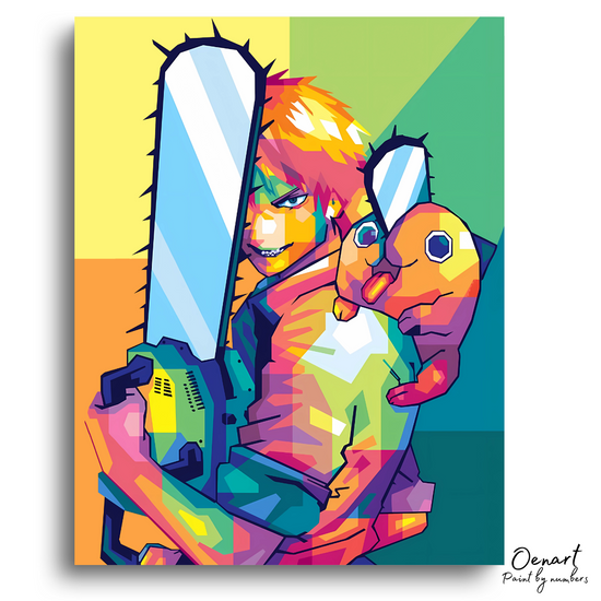 Chainsaw Man: Denji & Pochita - Anime Diamond Painting