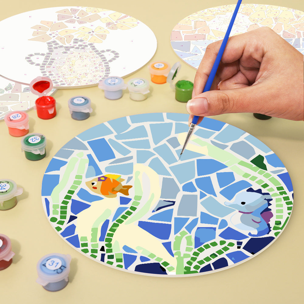 Coastal Mosaic Placemat Paint Kit