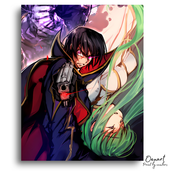 Code Geass: Lelouch & CC - Anime Paint By Numbers Kit