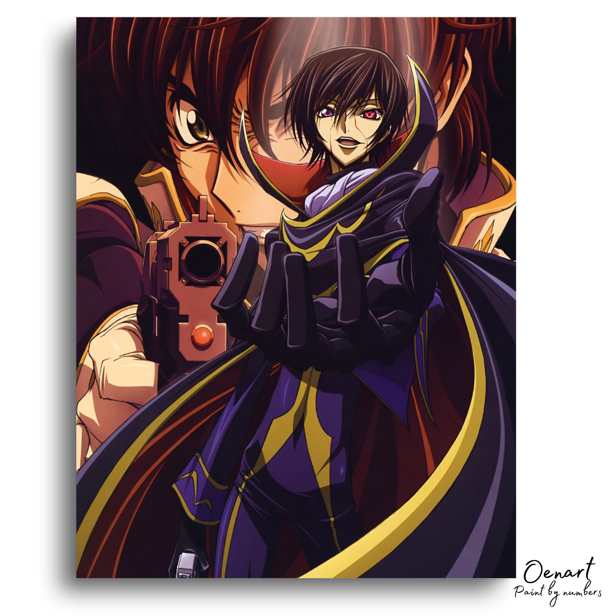 Code Geass: Lelouch & Suzaku - Anime Paint By Numbers Kit