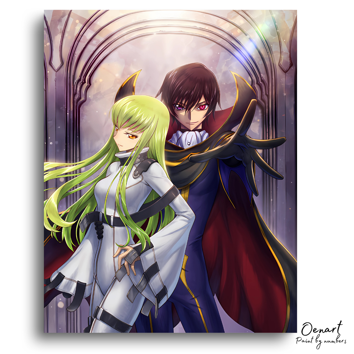 Code Geass: Zero & CC - Anime Paint By Numbers Kit