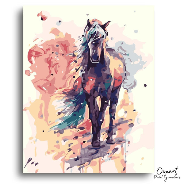 Colored Horse - Paint By Numbers Kit