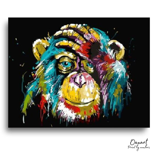 Colorful Ape: Paint By Numbers Kit