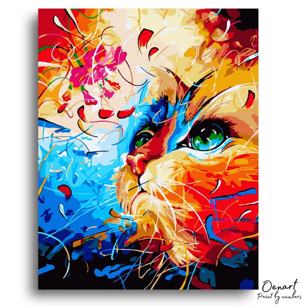 Colorful Cat: Paint By Numbers Kit