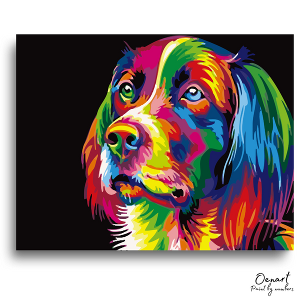 Colorful Dog: Paint By Numbers Kit