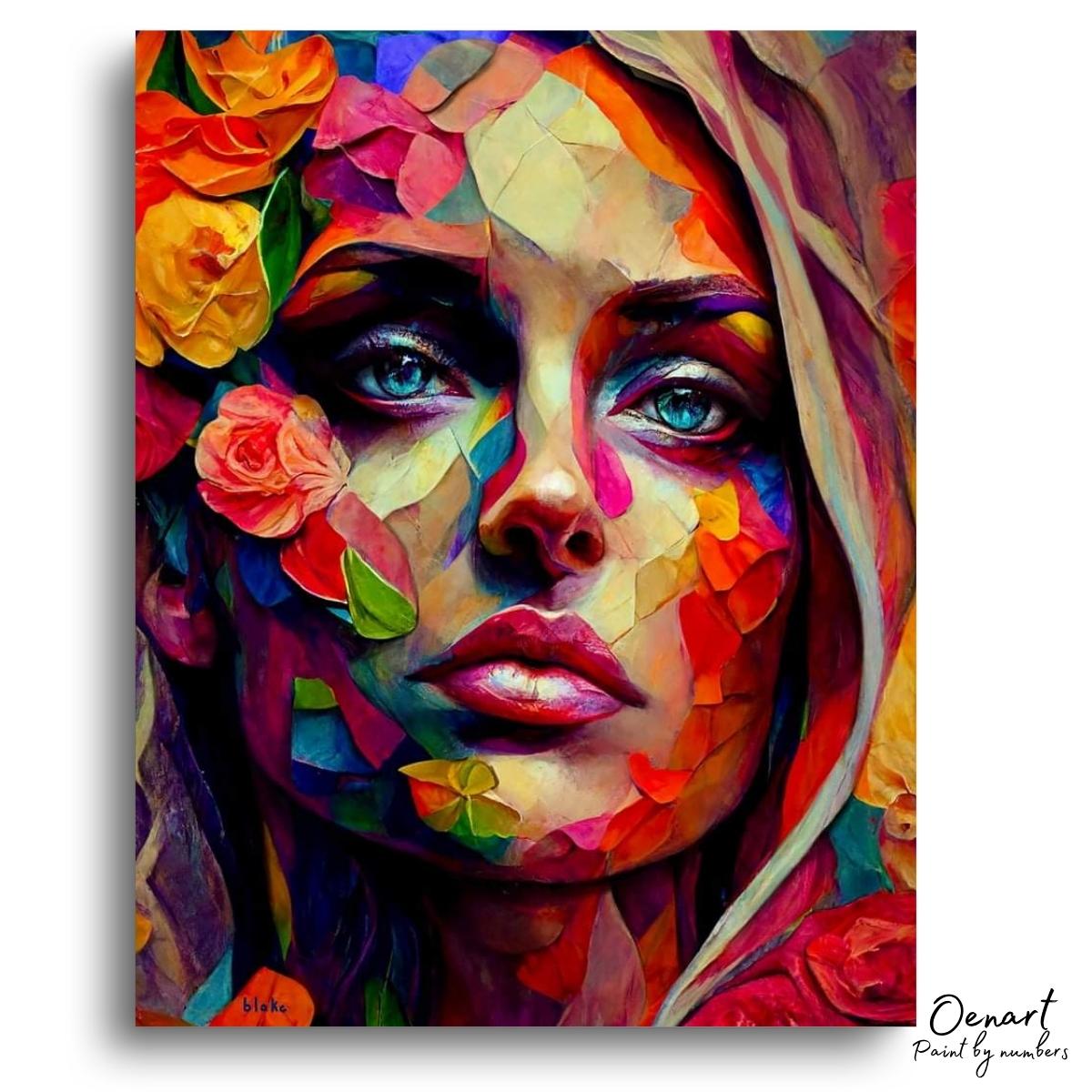 Colorful Portrait - Paint By Numbers Kit