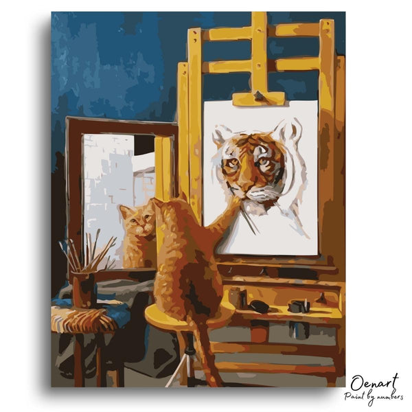 Confident Cat - Paint By Numbers Kit