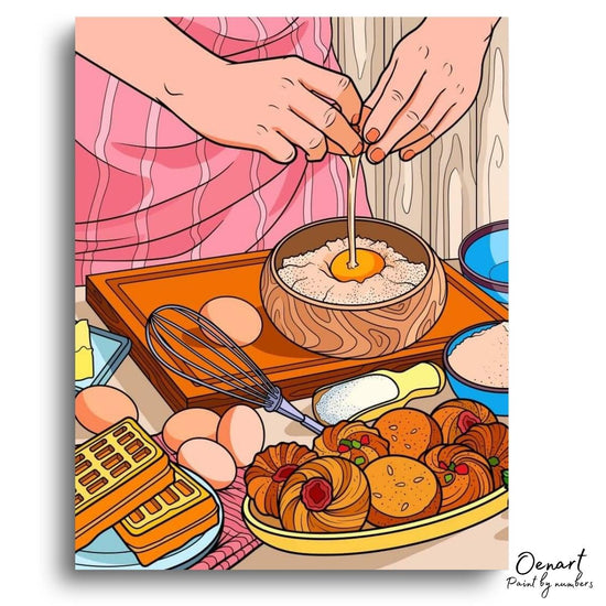 Cooking: Paint By Numbers Kit