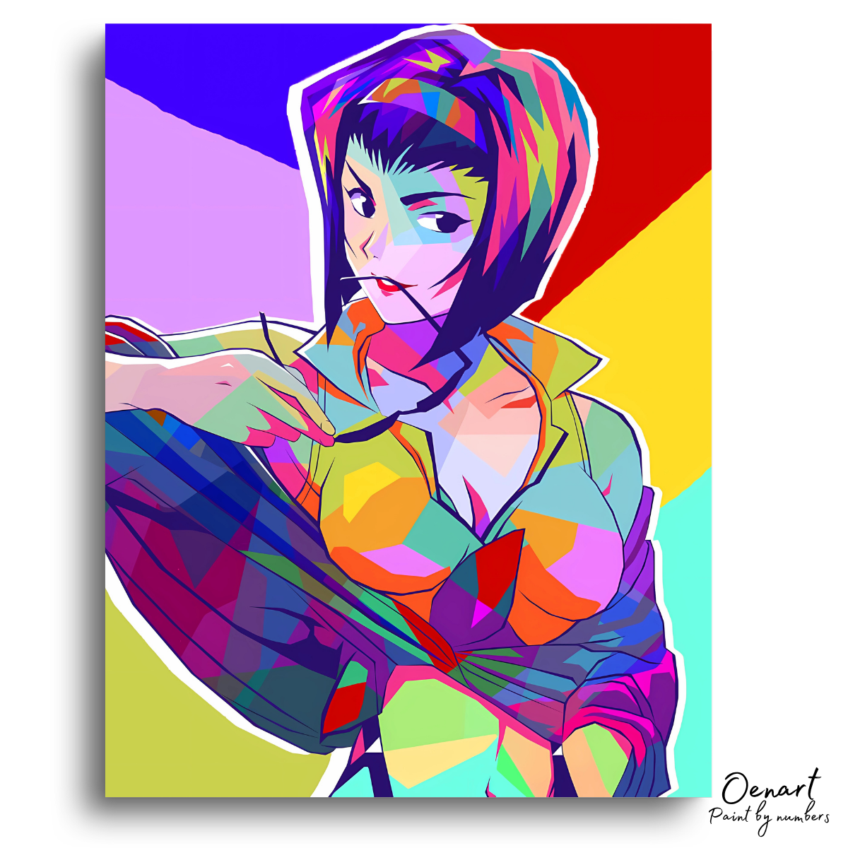 Cowboy Bebop: Faye Valentine Pop Art - Anime Paint By Numbers Kit