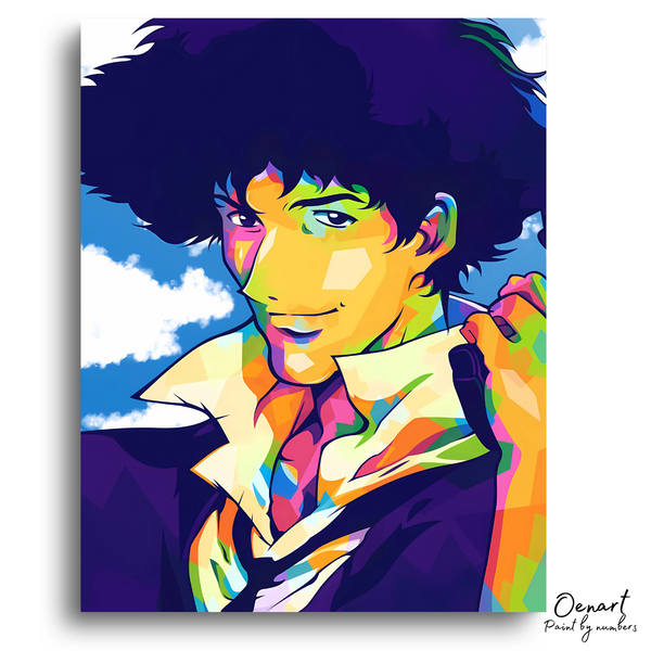 Cowboy Bebop: Spike Portrait - Anime Paint By Numbers Kit