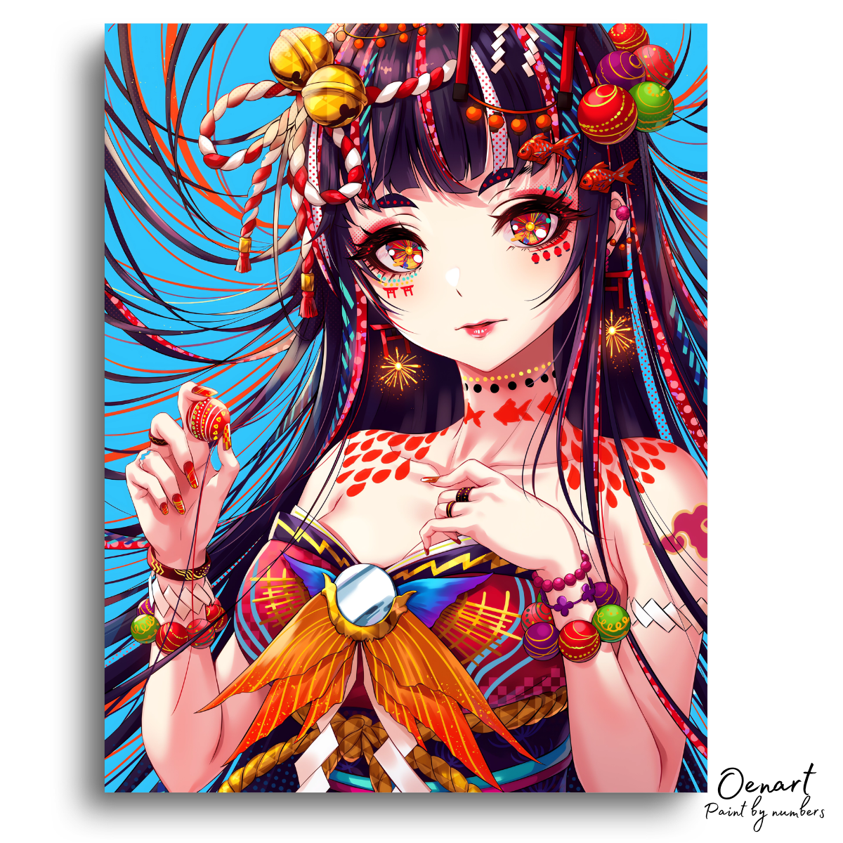 Cute Japanese Anime Girl - Anime Paint By Numbers Kit