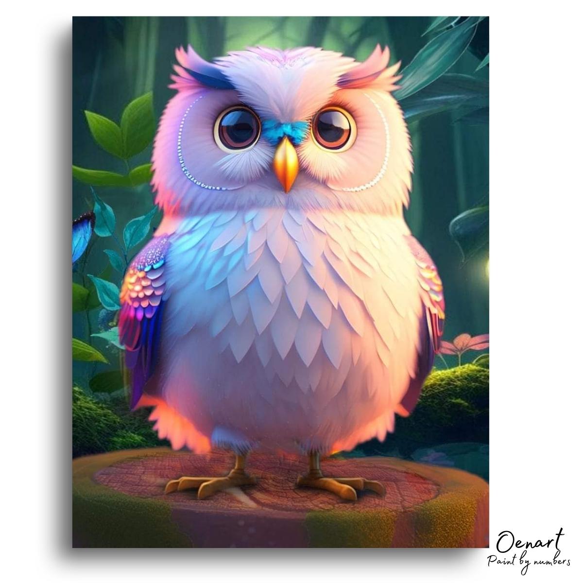 Cute Owl: Paint By Numbers Kit