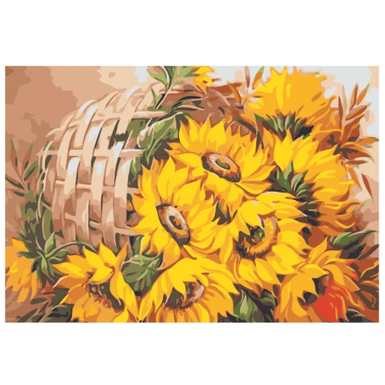 Daisy Flowers Basket - Paint By Numbers Kit