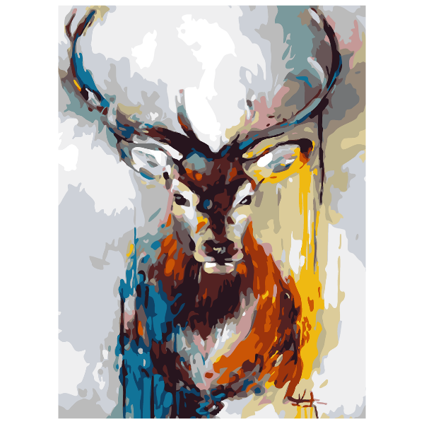 Deer Portrait - Paint By Numbers Kit