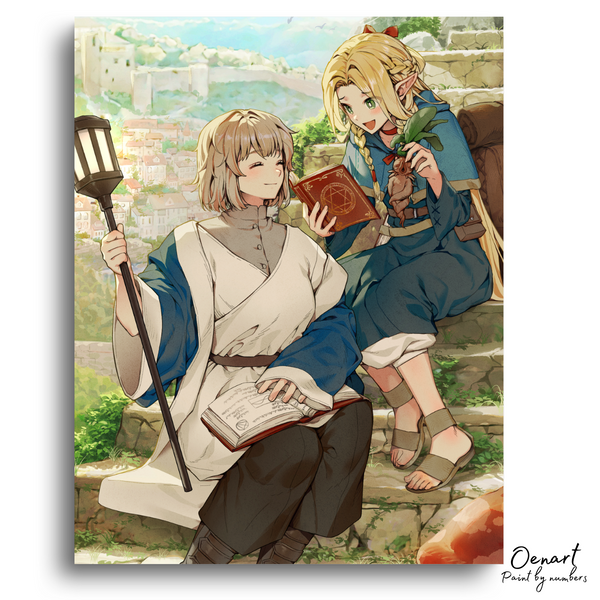 Delicious in Dungeon: Marcille & Falin - Anime Paint By Numbers kit