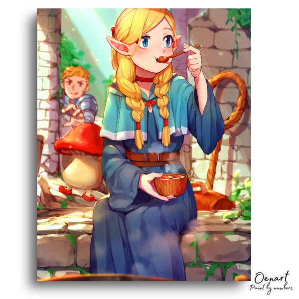 Delicious in Dungeon: Marcille & Laios - Anime Paint By Numbers kit