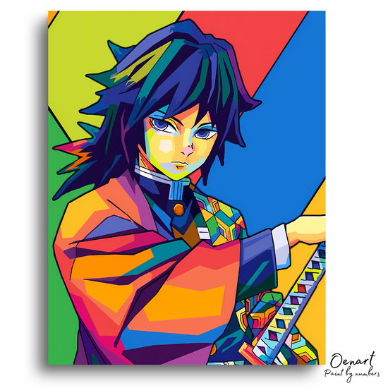 Demon Slayer: Giyu Pop Art - Anime Diamond Painting