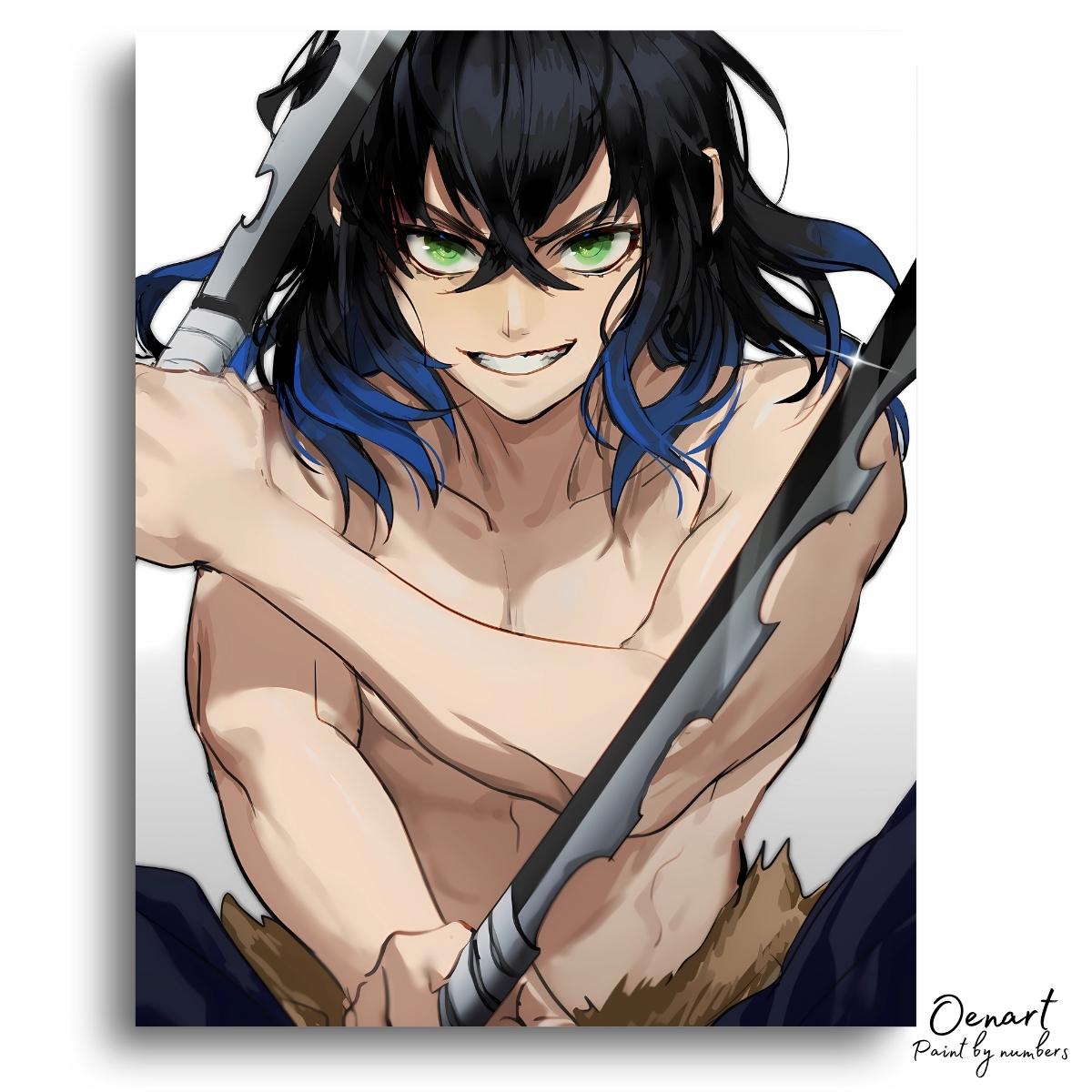 Demon Slayer: Inosuke Smile - Anime Diamond Painting