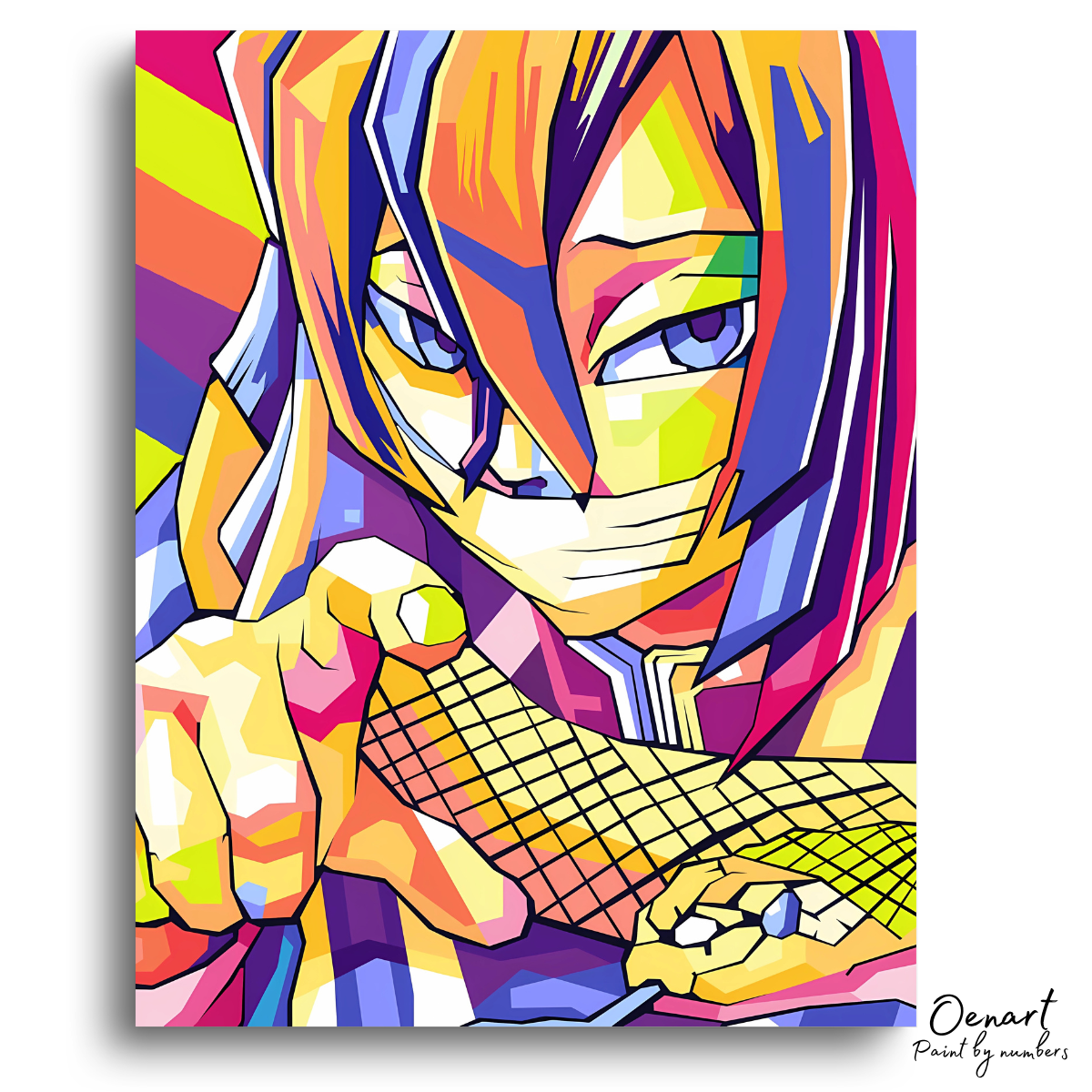 Demon Slayer: Obanai Pop Art - Anime Paint By Numbers Kit