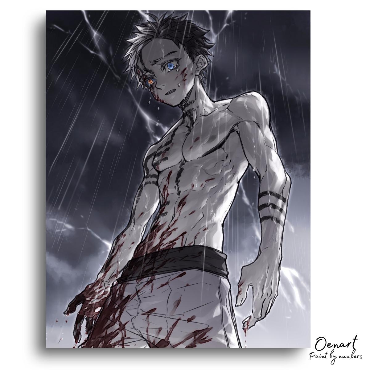 Demon Slayer: Rain - Anime Paint By Numbers Kit