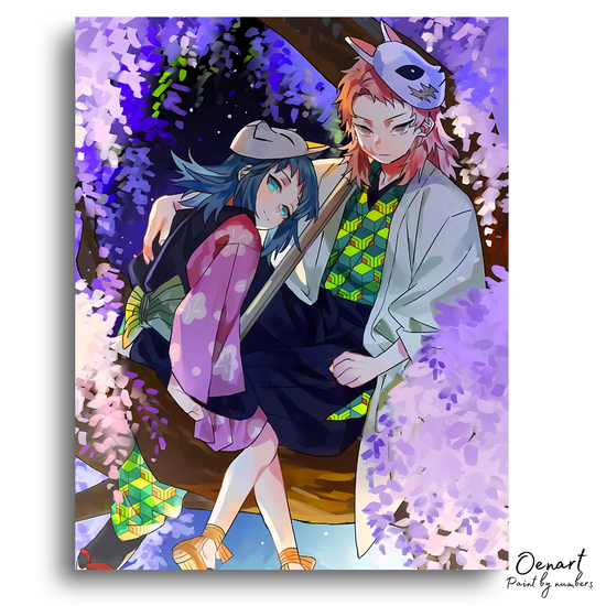 Demon Slayer: Sabito and Makomo - Anime Diamond Painting