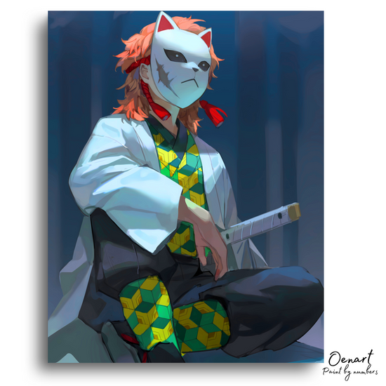 Demon Slayer: Sabito with Mask - Anime Diamond Painting