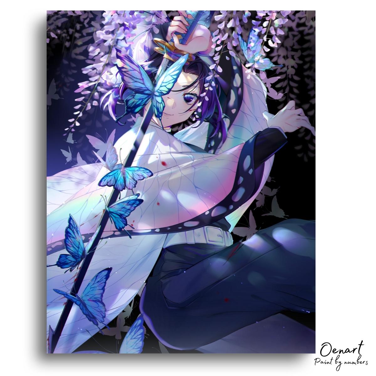 Demon Slayer: Shinobu Art Of Fight - Anime Diamond Painting