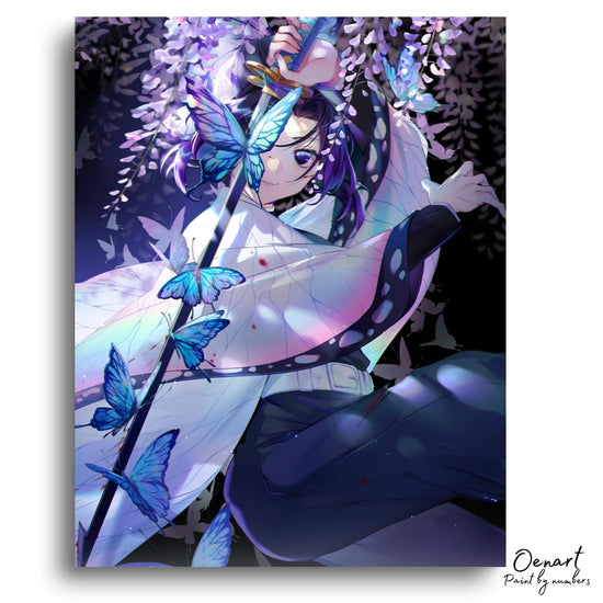 Demon Slayer: Shinobu Art Of Fight - Anime Diamond Painting