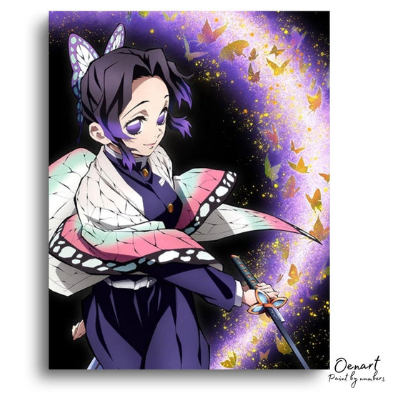Demon Slayer: Shinobu Hashira - Anime Paint By Numbers Kit