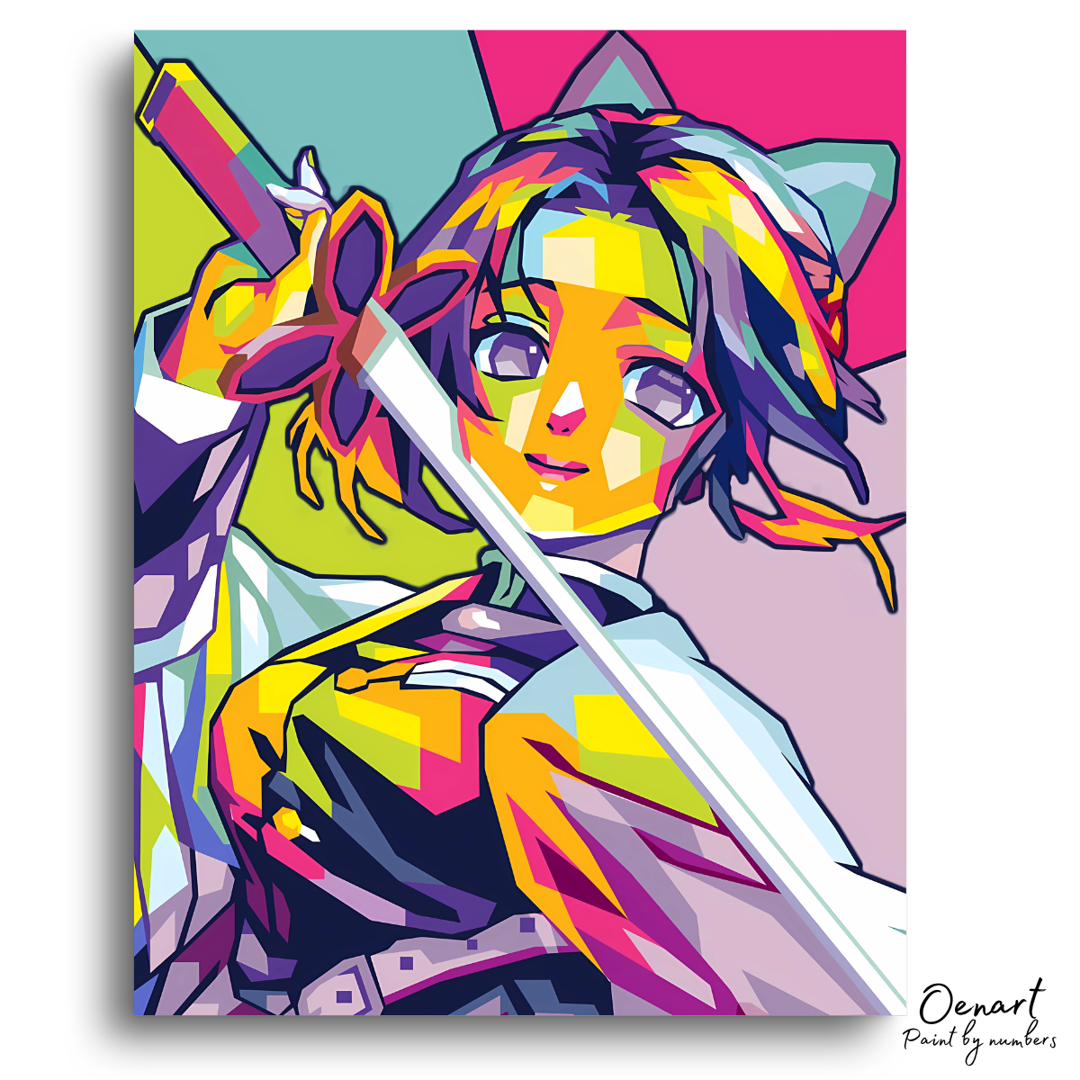 Demon Slayer: Shinobu Pop Art - Anime Paint By Numbers Kit