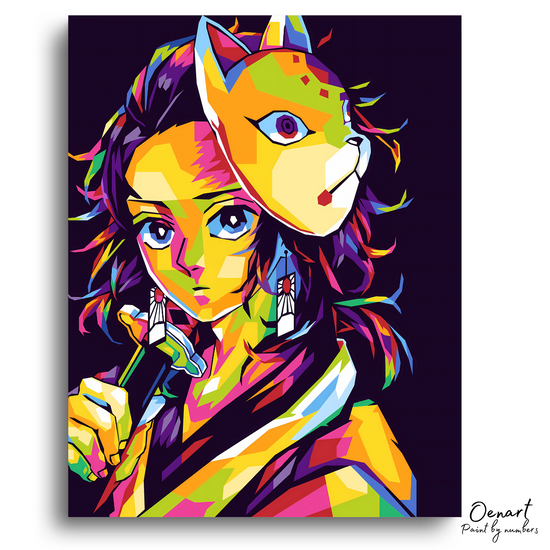 Demon Slayer: Tanjiro - Anime Paint By Numbers Kit