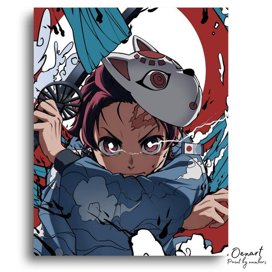Demon Slayer: The Mask - Anime Paint By Numbers Kit