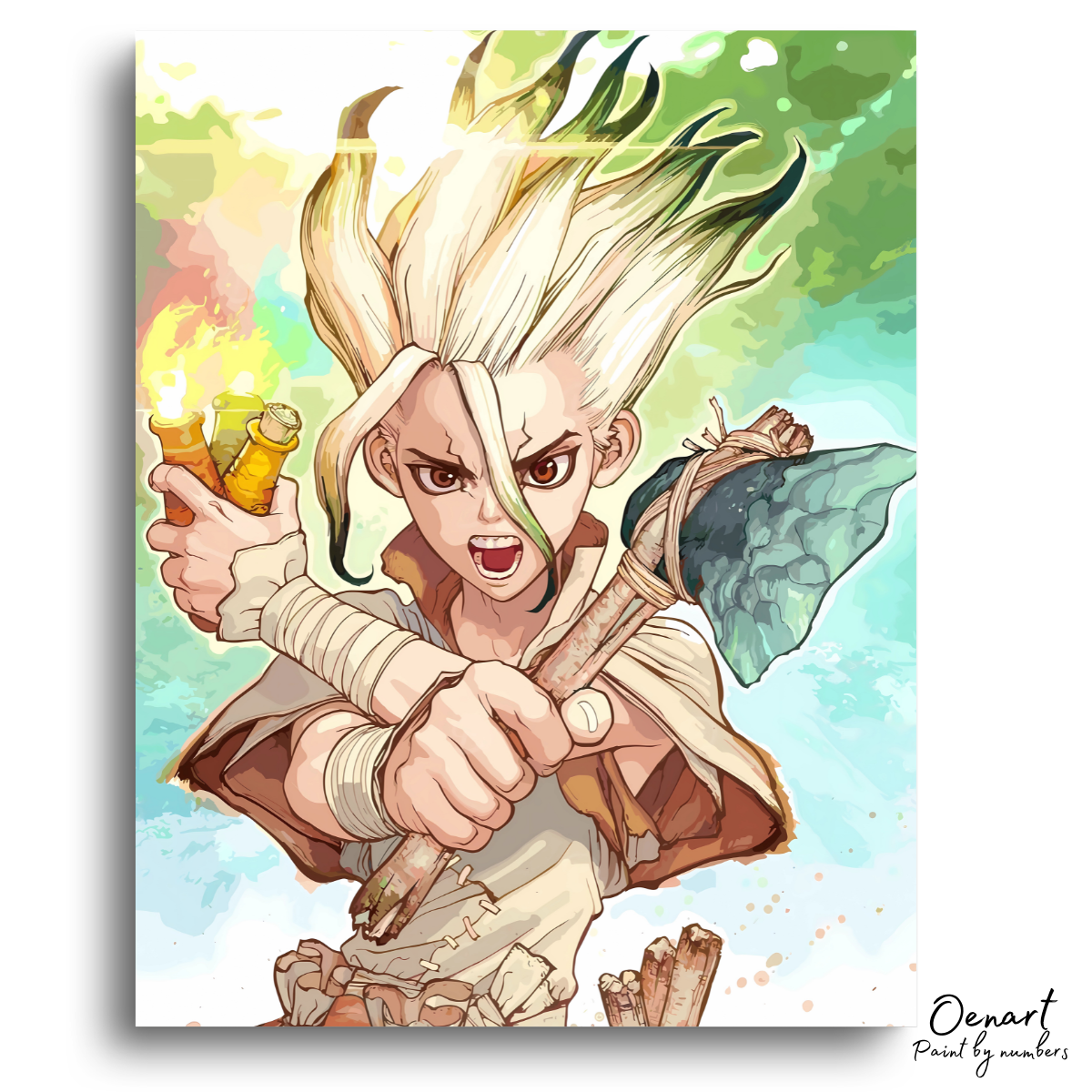 Dr. Stone: Senku - Anime Paint By Numbers Kit