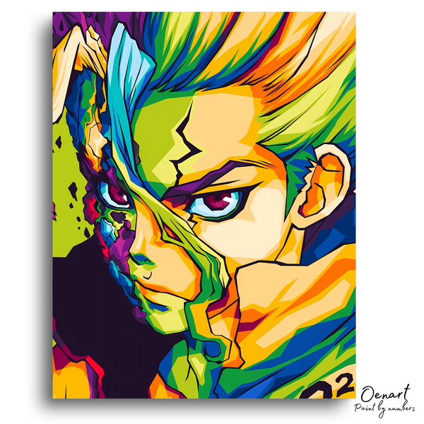 Dr. Stone: Senku Art - Anime Paint By Numbers Kit