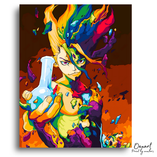 Dr. Stone: Senku Ishigami Pop Art - Anime Diamond Painting