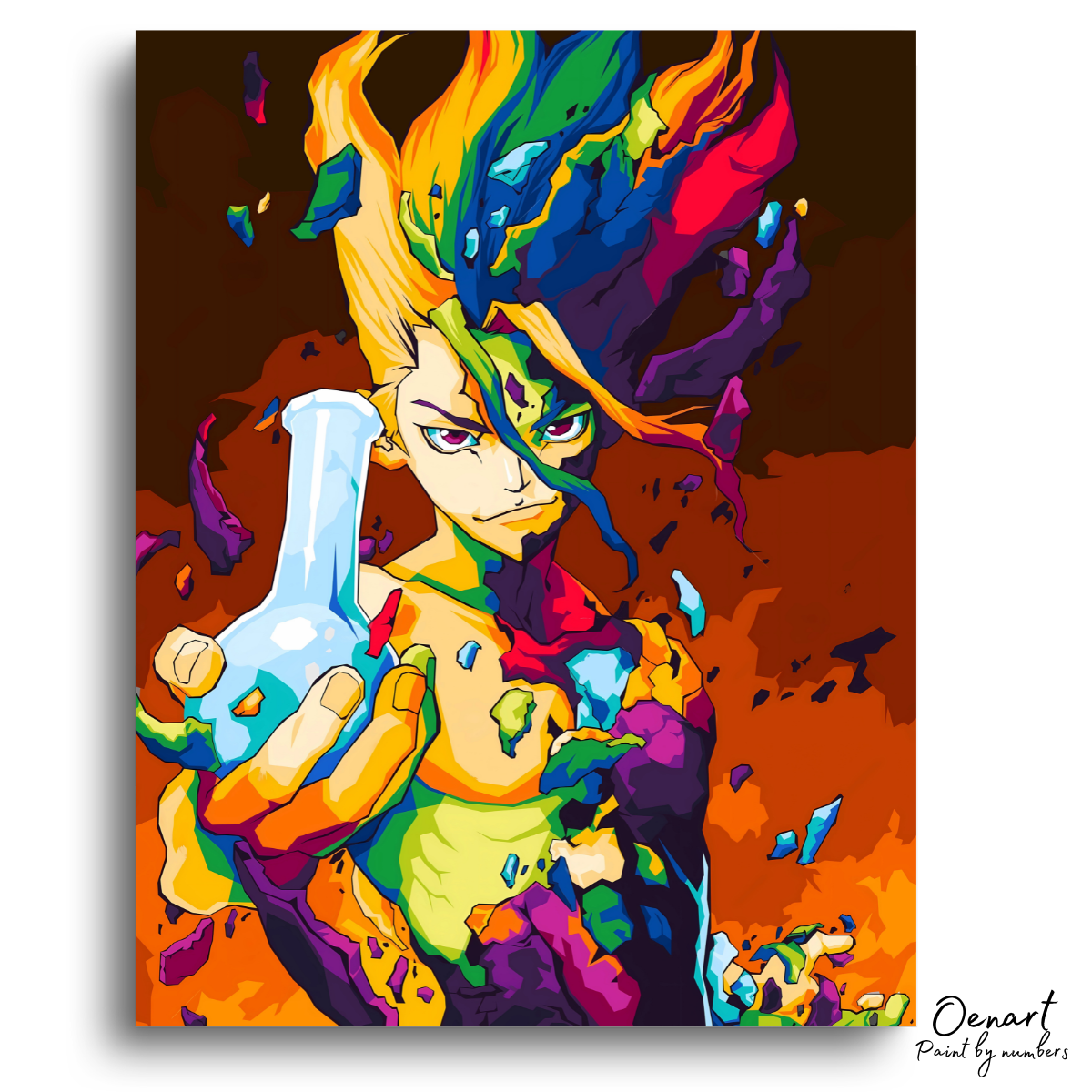 Dr. Stone: Senku Ishigami Pop Art - Anime Paint By Numbers Kit