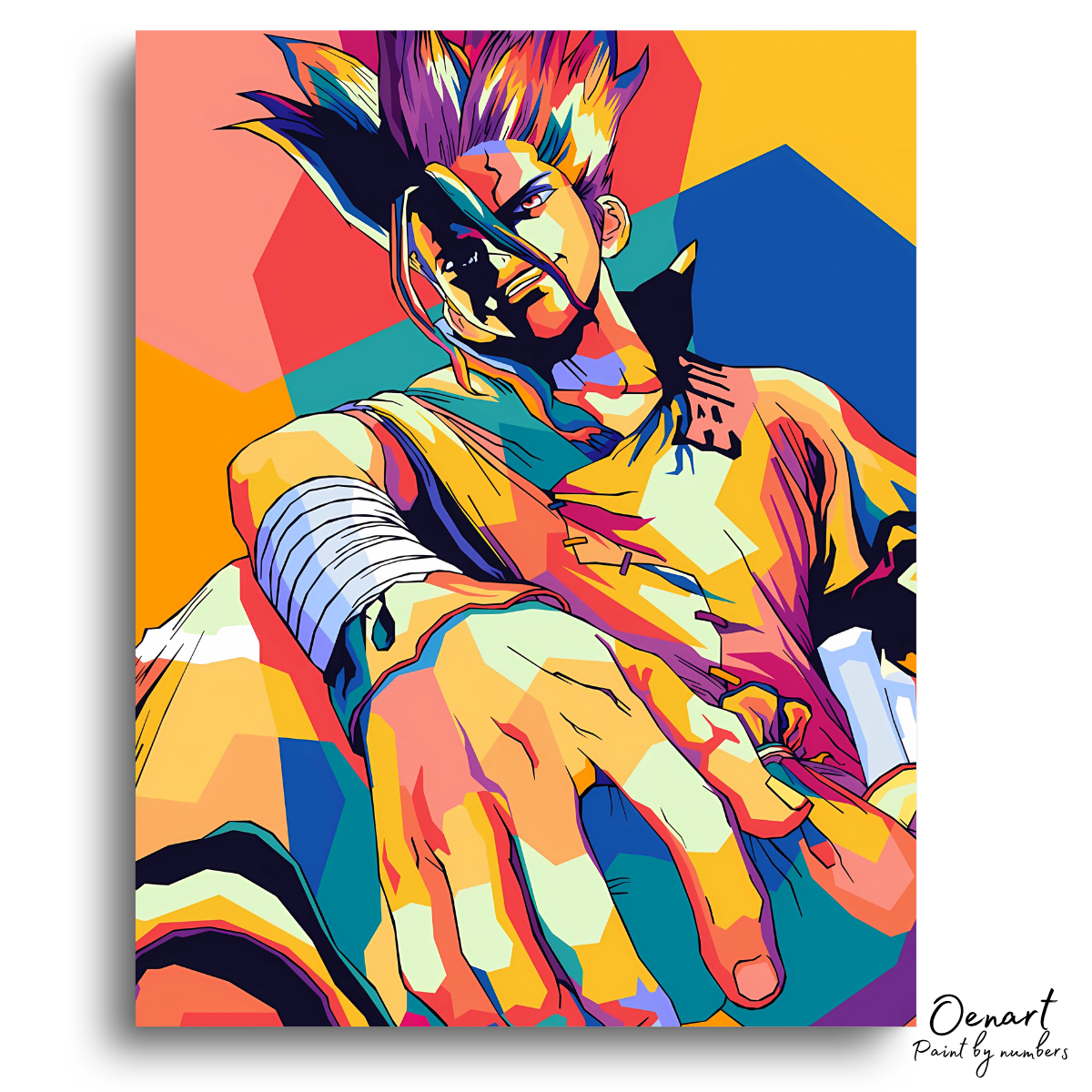 Dr. Stone: Senku Pop Art - Anime Paint By Numbers Kit