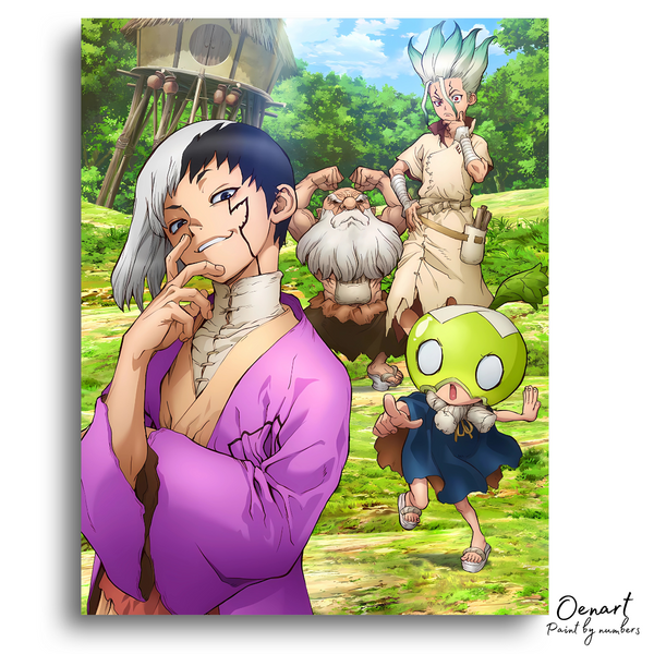 Dr. Stone: Senku and Gen - Anime Paint By Numbers Kit