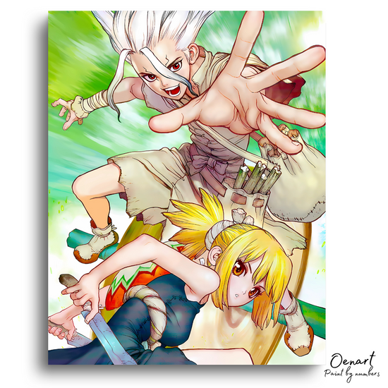 Dr. Stone: Senku and Kohaku - Anime Diamond Painting