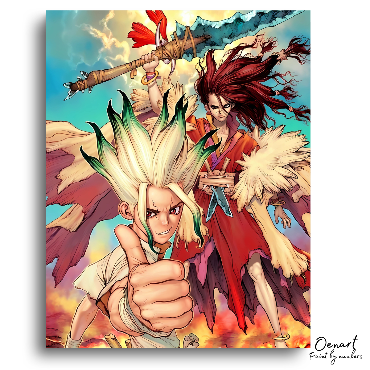 Dr. Stone: Stone War - Anime Paint By Numbers Kit