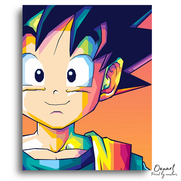 Dragon Ball: Young Goku Pop Art - Anime Diamond Painting