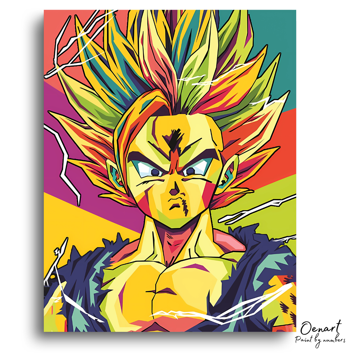 Dragon Ball Z: Gohan Super Saiyan 2 - Anime Paint By Numbers Kit