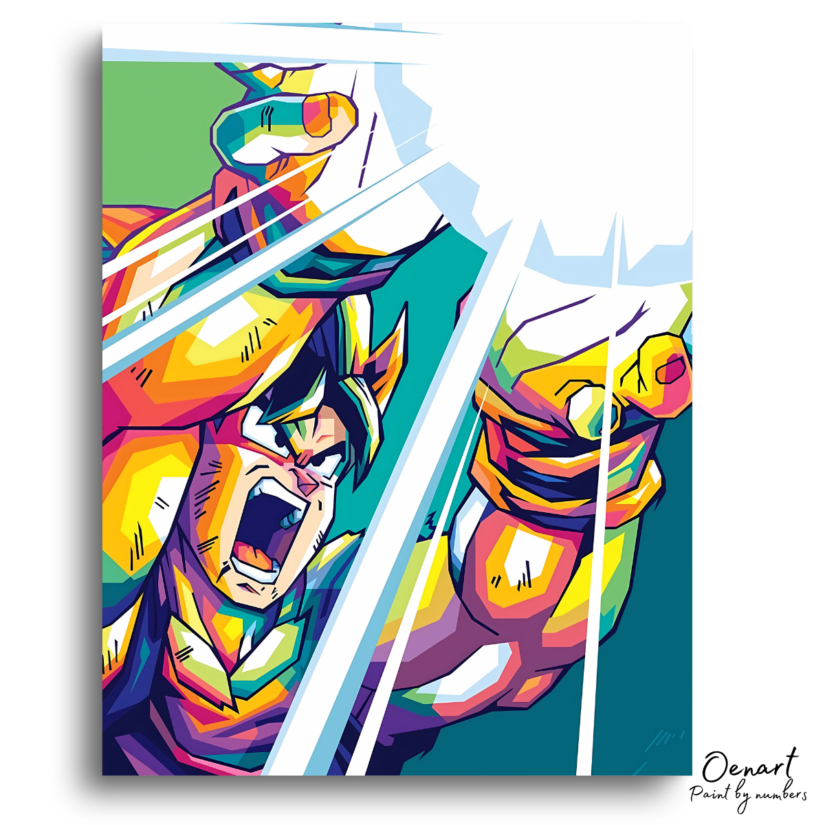 Dragon Ball Z: Goku Kamehameha - Anime Paint By Numbers Kit