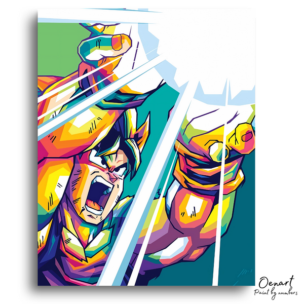 Dragon Ball Z: Goku Kamehameha - Anime Paint By Numbers Kit