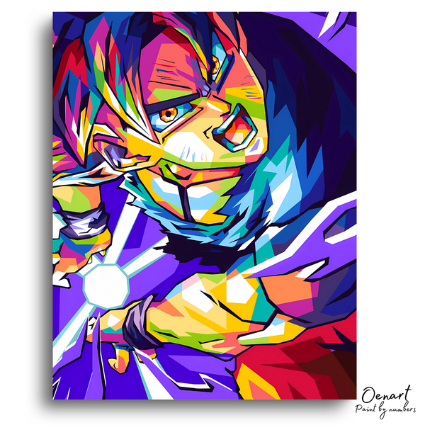 Dragon Ball Z: Goku Kamehameha Pop Art - Anime Diamond Painting