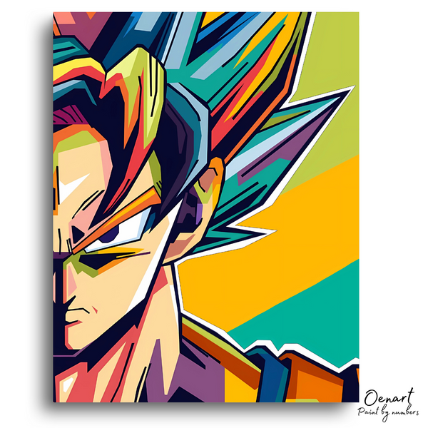 Dragon Ball Z: Goku Pop Art - Anime Diamond Painting