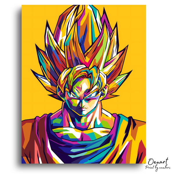 Dragon Ball Z: Goku Super Saiyan 2 - Anime Diamond Painting