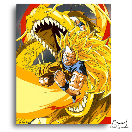 Dragon Ball Z: Goku Super Saiyan 3 - Anime Diamond Painting