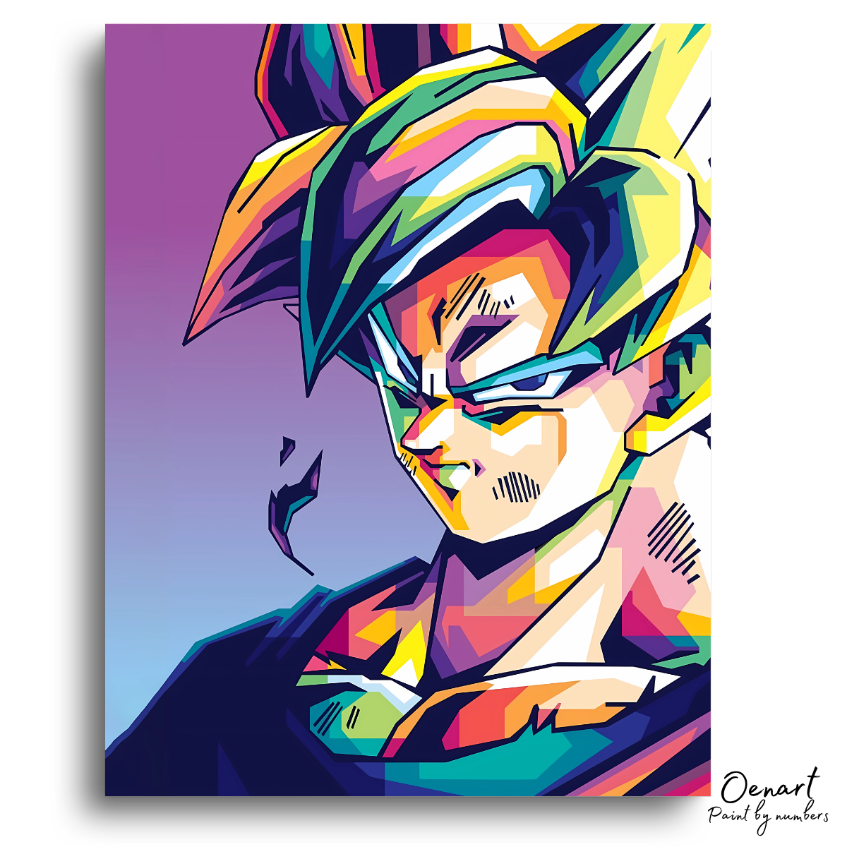 Dragon Ball Z: Goku Super Saiyan Anger - Anime Paint By Numbers Kit