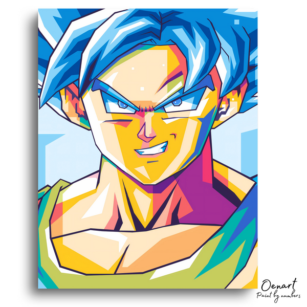 Dragon Ball Z: Goku Super Saiyan Blue - Anime Diamond Painting